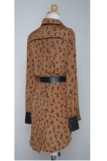 Artistic Expression Tunic In Brown