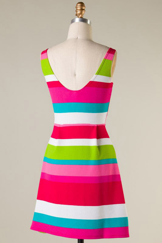 Rock The Tones Striped Dress