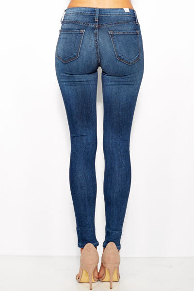 Leopard Print Destroyed Jeans