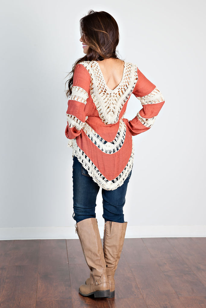 Live The Moment Top-Rust