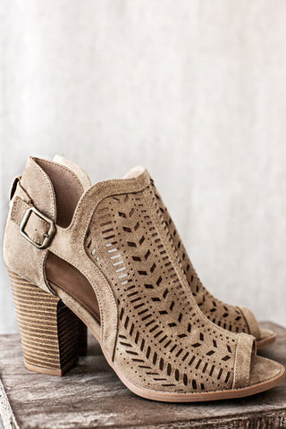 Sabina Ankle Booties-Taupe