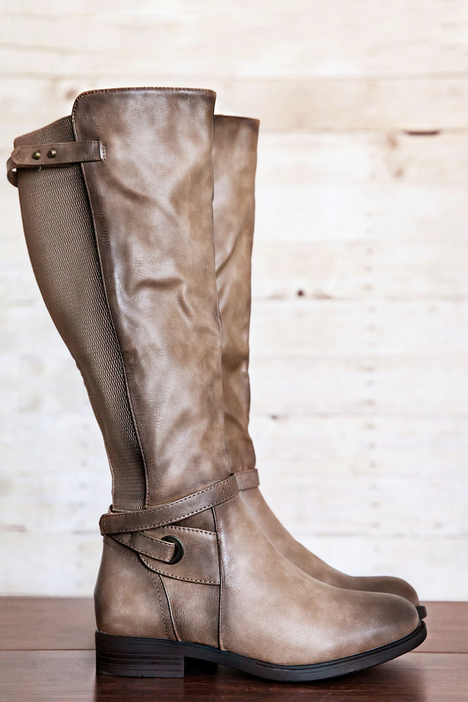 Stomping Ground Riding Boots-Nude