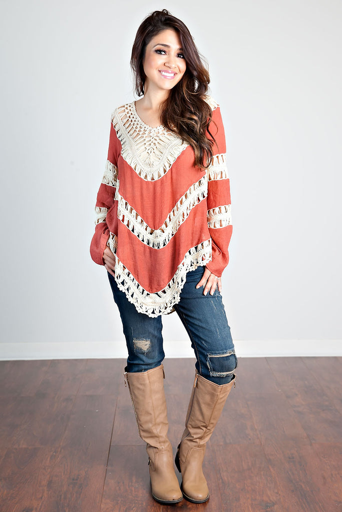 Live The Moment Top-Rust