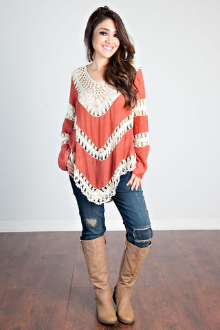 Live The Moment Top-Rust