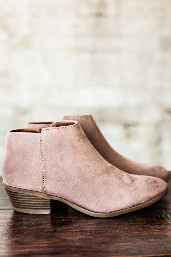 Caldera Ankle Boots-Blush