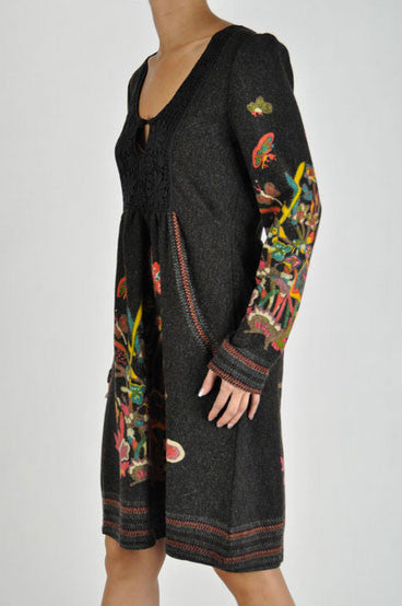 Cuddle with me dress- Brown