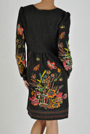 Cuddle with me dress- Brown