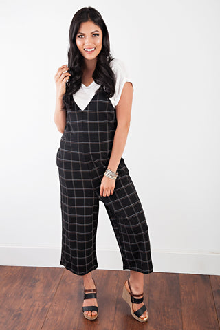 PLAID JUMPSUIT