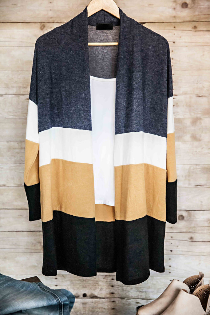 Celeste Color Block Cardigan