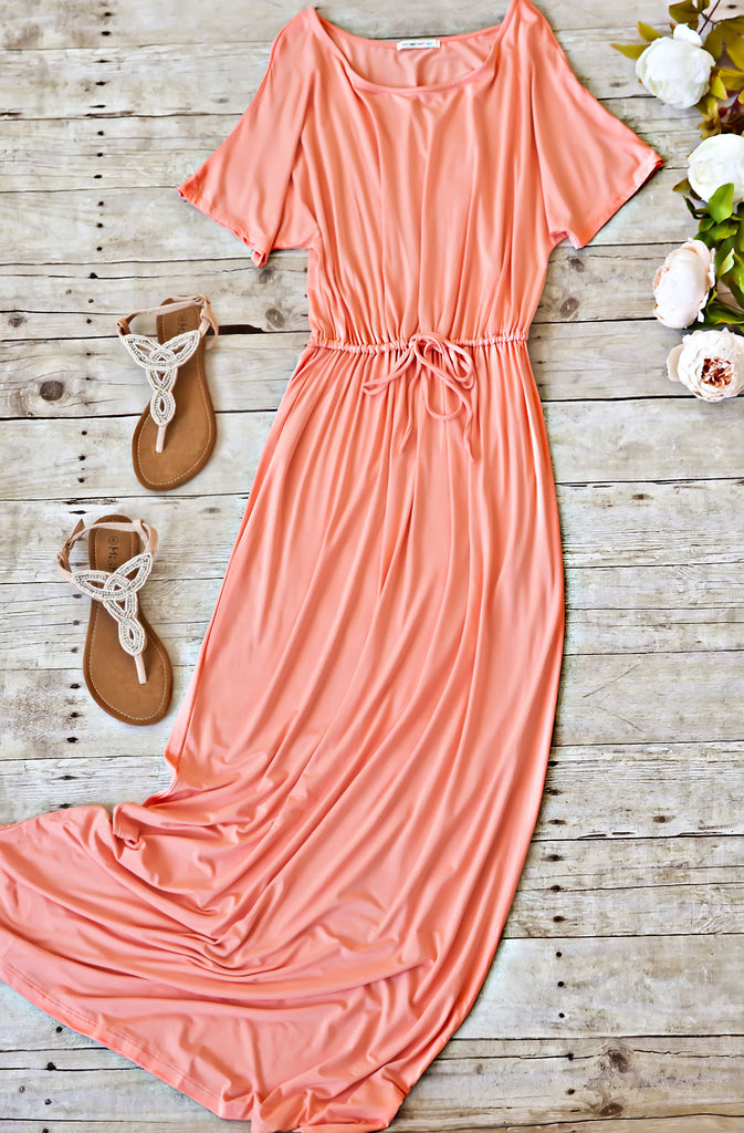 Lounge Maxi Dress- Apricot