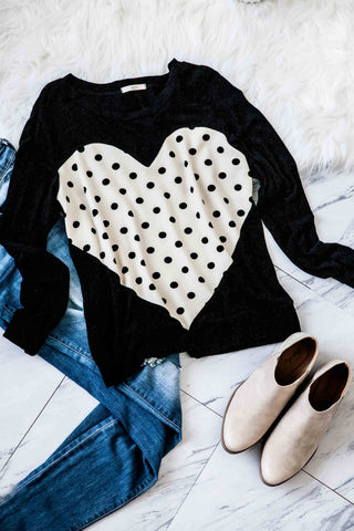 Heart To Heart Sweater Top
