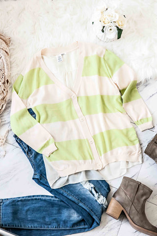 Anywhere Striped Cardigan