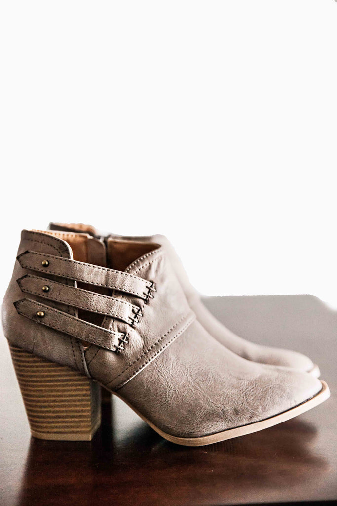 Florence Ankle Boots-Taupe