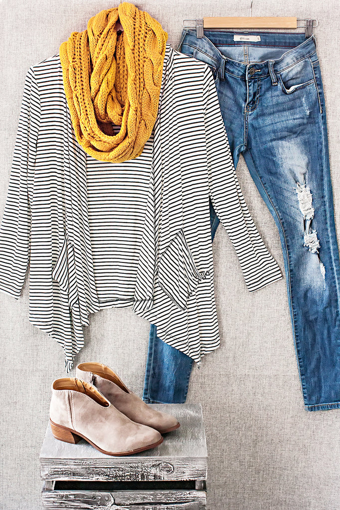 Dreamland Chunky Scarf-Mustard