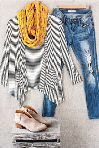 Dreamland Chunky Scarf-Mustard