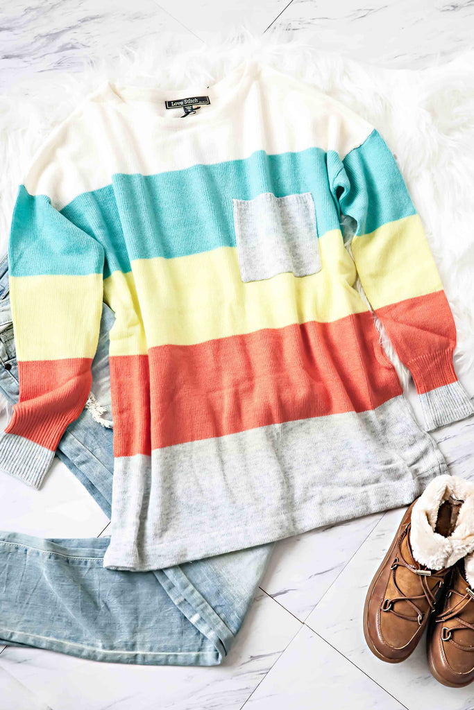 Multi-Color Striped Sweater