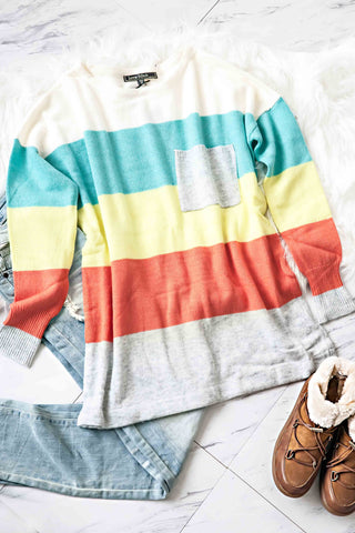 Multi-Color Striped Sweater