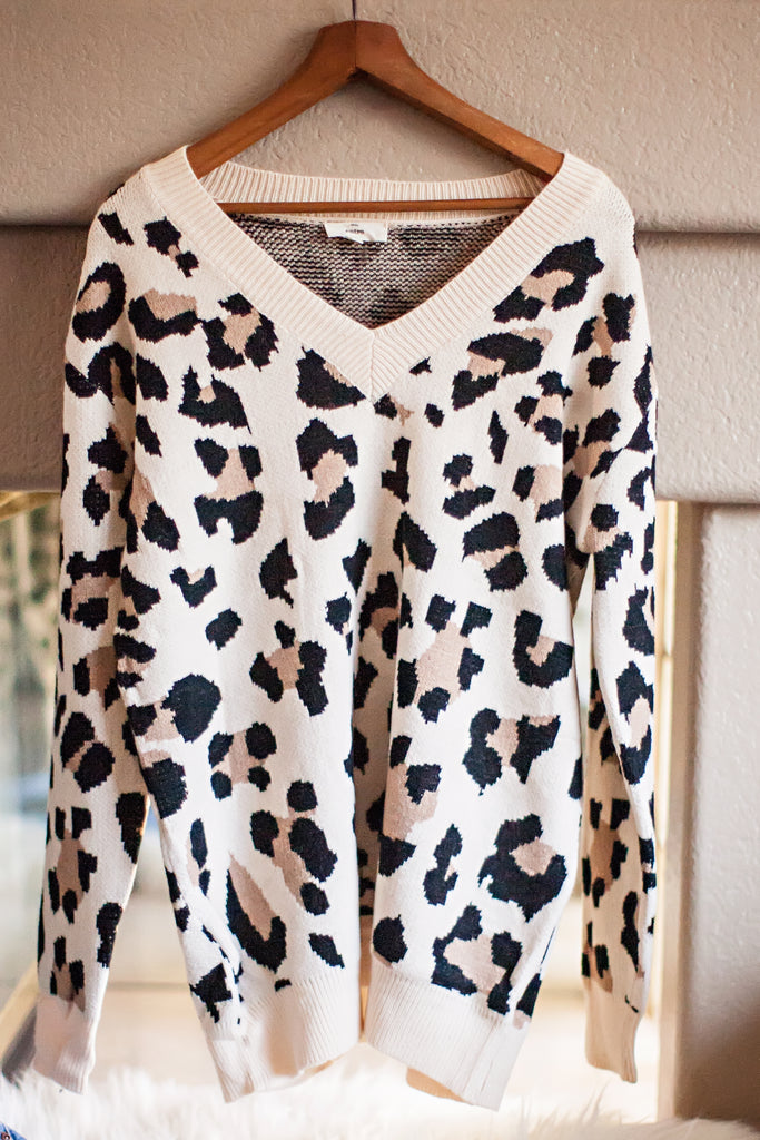 Cheetah Print Sweater