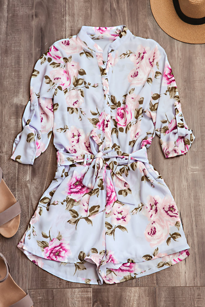 Floral Print Romper