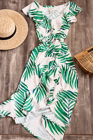 Cleobella Palm Print Dress