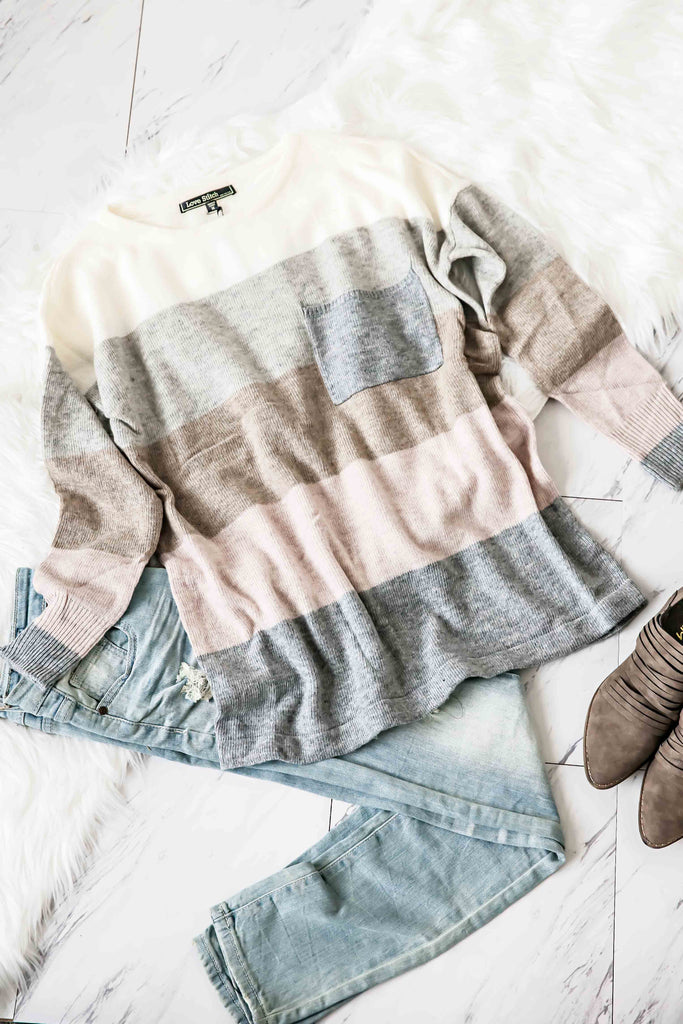 MULTI-COLOR STRIPED SWEATER-3