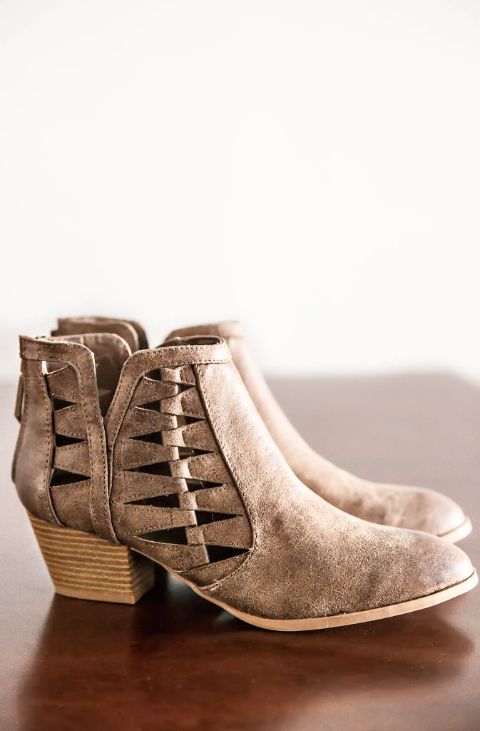 Bandit Booties-Taupe