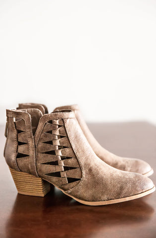 Bandit Booties-Taupe