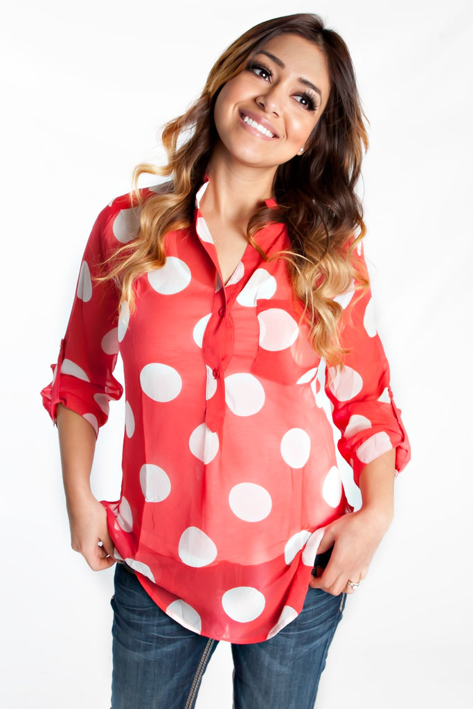Shabby Dots Top