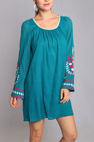 Dreamy Cloud Dress-Turquoise