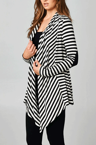 The Grab And Go Cardigan-White/Black