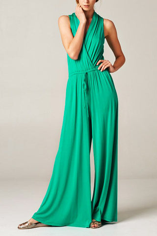 Casual Afternoon Stroll Jumpsuit-Green