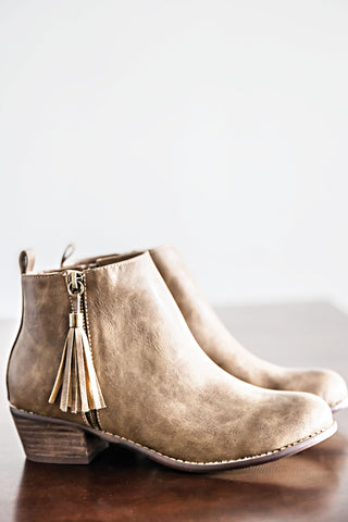 Ingrid Ankle Boots-Nude