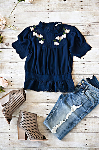Josie Top-Navy