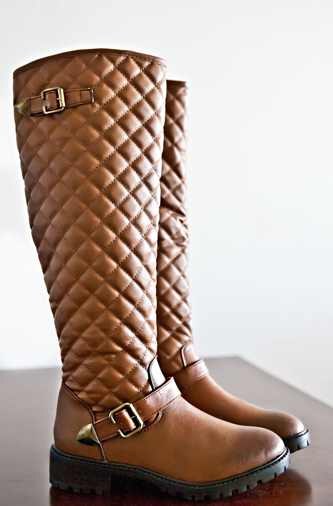 Quilted Riding Boots