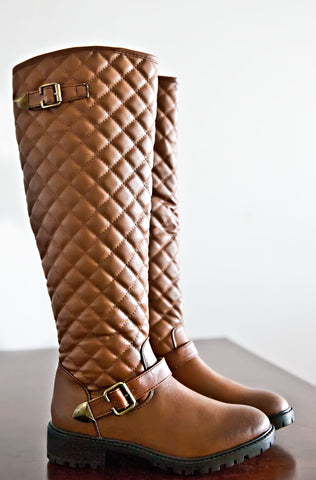 Quilted Riding Boots
