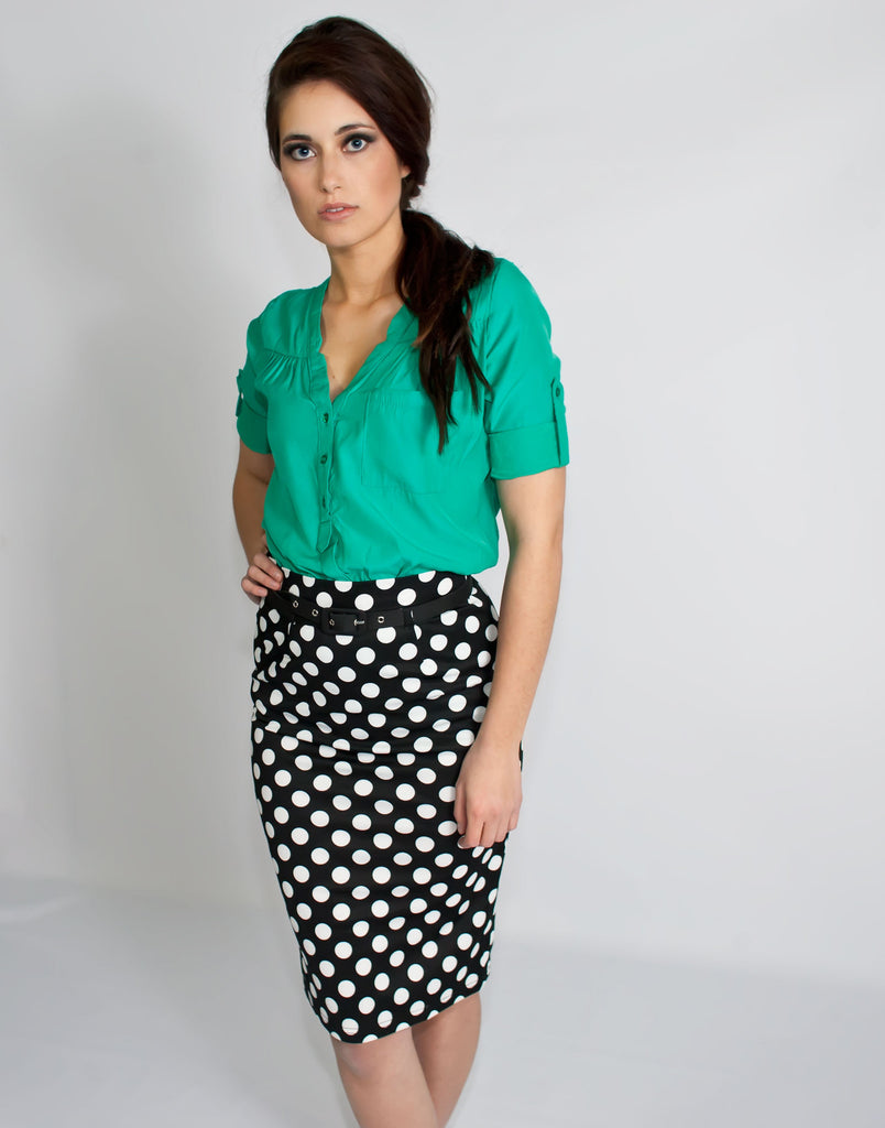 Ellipsis Pencil Skirt
