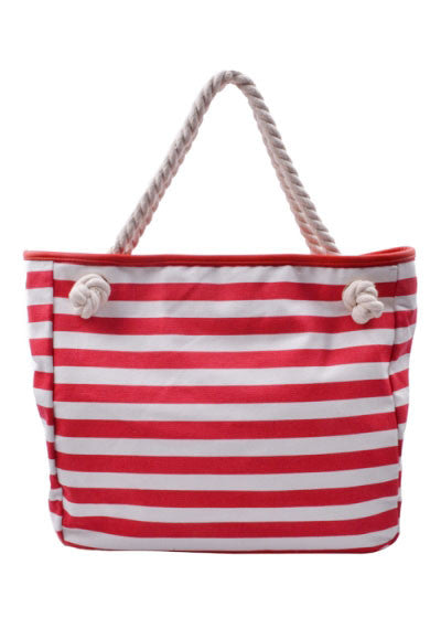 Out For The Day Striped Handbag