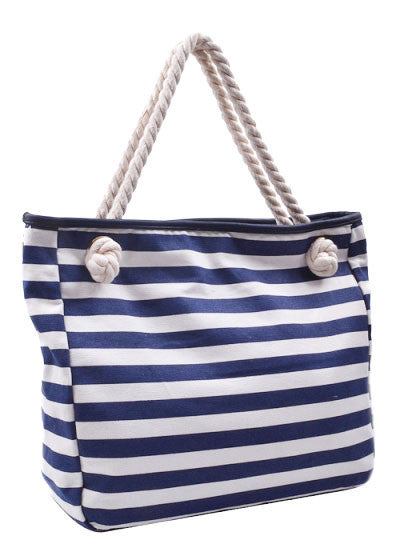 Out For The Day Striped Handbag