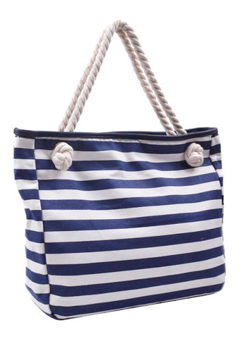 Out For The Day Striped Handbag