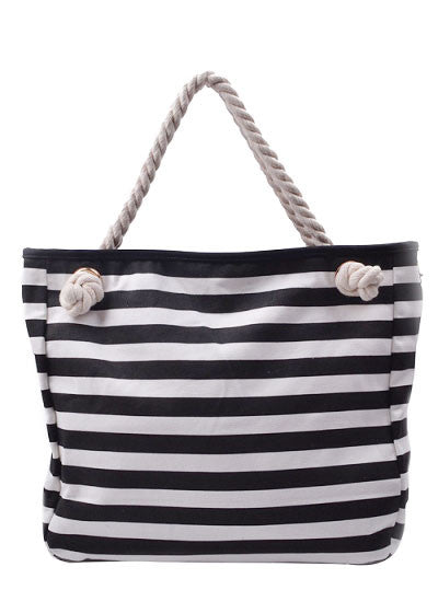Out For The Day Striped Handbag