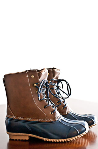 Point Breeze Boots Cognac/Navy