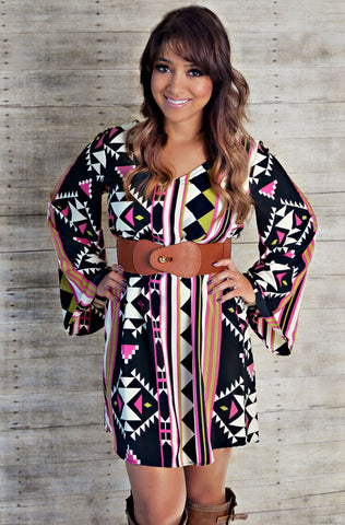 The Best Of Times Belted Dress