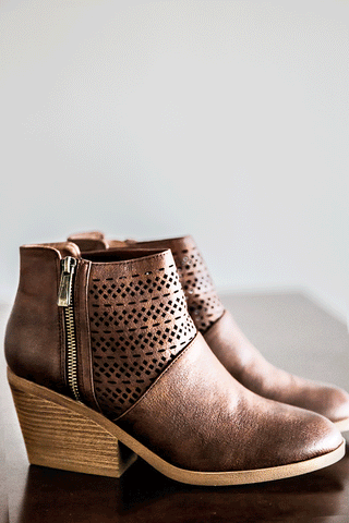 Rawley Booties-Cognac
