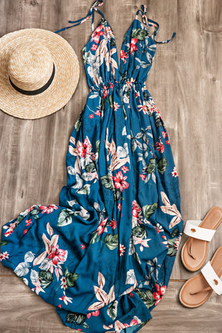 Island Blossom Maxi Dress