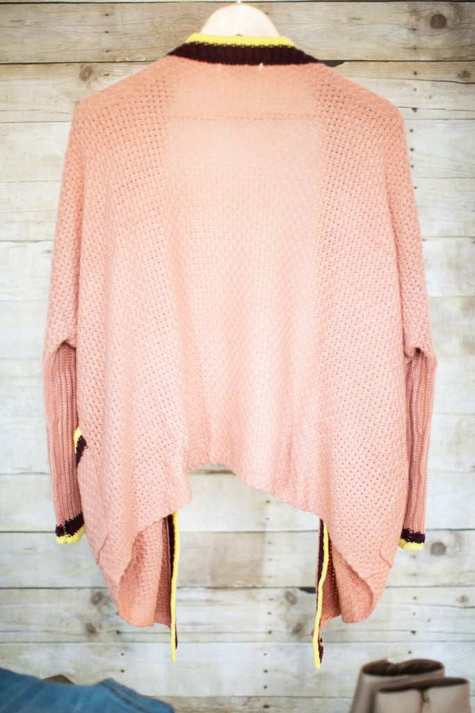 CANDYLAND CARDIGAN-PEACH