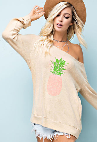 Pineapple Print Top