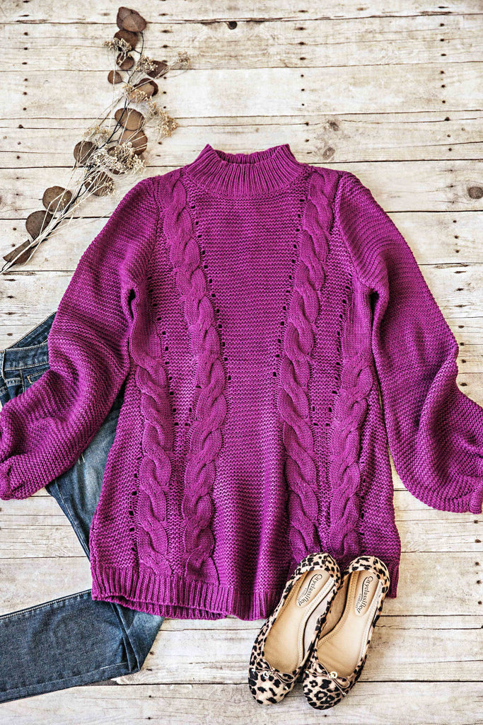 Lyndsey Sweater-Magenta