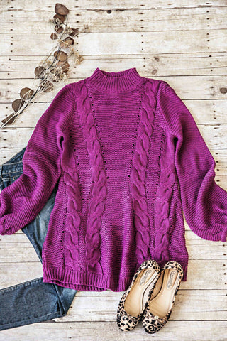 Lyndsey Sweater-Magenta