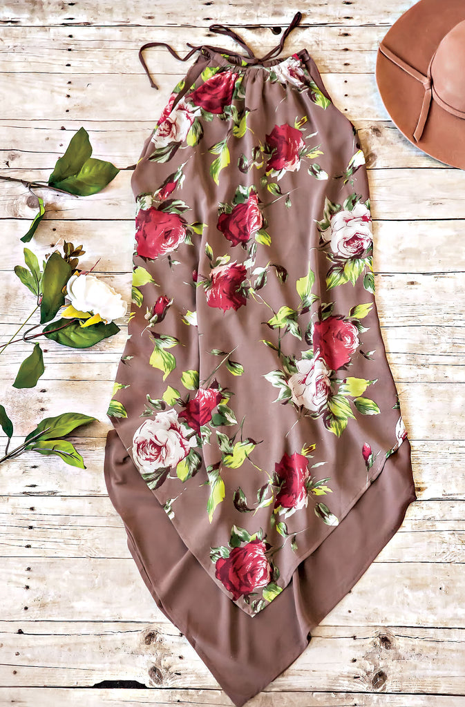 Secret Garden Dress-Brown