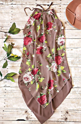 Secret Garden Dress-Brown